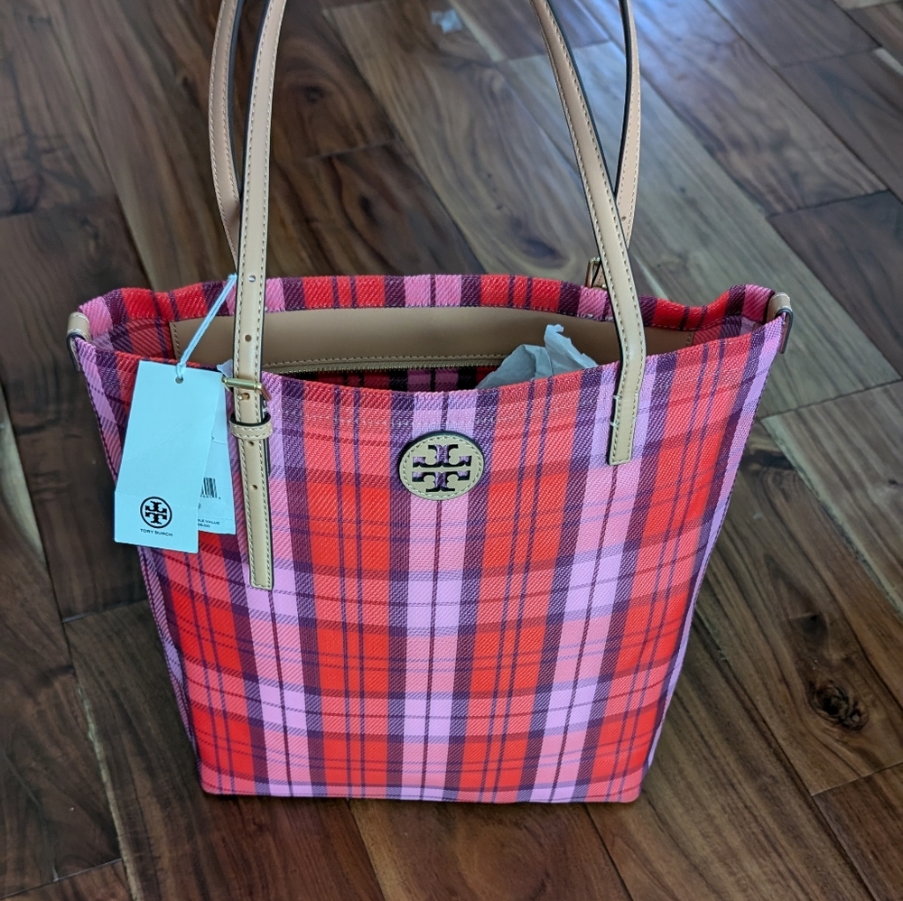 Tory Burch Emerson Zip Closure Mesh Market Tote + Gift Bag Nwt ❤️